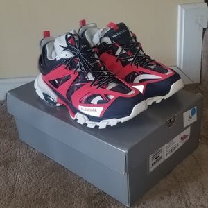 Balenciaga Track LED Red/Dark Grey/White Sneakers Size 45 EU 0400014389253 NEW